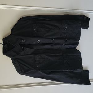 GAP lightweight black military style jacket size 4